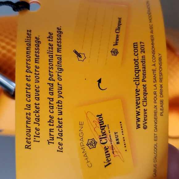 Veuve Clicquot Champagne Brut Ice Jacket Orange Scuba Insulated Carry Case Bag - Picture 9 of 9